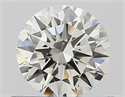 Natural Diamond 0.52 Carats, Round with Excellent Cut, K Color, VS2 Clarity and Certified by GIA