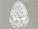 Natural Diamond 0.80 Carats, Pear with  Cut, D Color, VVS2 Clarity and Certified by GIA