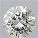 Natural Diamond 4.01 Carats, Round with Excellent Cut, K Color, VS1 Clarity and Certified by IGI