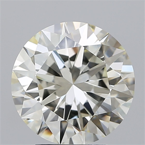 Picture of Natural Diamond 4.01 Carats, Round with Excellent Cut, K Color, VS1 Clarity and Certified by IGI