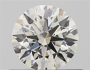 Picture of Natural Diamond 0.51 Carats, Round with Excellent Cut, J Color, VS1 Clarity and Certified by GIA