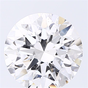 Picture of Natural Diamond 4.01 Carats, Round with Excellent Cut, E Color, SI2 Clarity and Certified by GIA