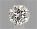 Natural Diamond 0.43 Carats, Round with Excellent Cut, K Color, SI1 Clarity and Certified by IGI