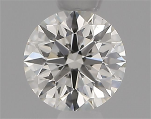 Picture of Natural Diamond 0.44 Carats, Round with Excellent Cut, J Color, VS1 Clarity and Certified by GIA