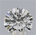 Natural Diamond 0.42 Carats, Round with Excellent Cut, H Color, SI1 Clarity and Certified by IGI