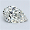 Natural Diamond 1.53 Carats, Pear with  Cut, I Color, VVS2 Clarity and Certified by GIA