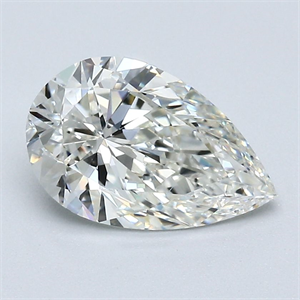 Picture of Natural Diamond 1.53 Carats, Pear with  Cut, I Color, VVS2 Clarity and Certified by GIA