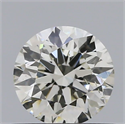 Natural Diamond 0.53 Carats, Round with Excellent Cut, I Color, SI1 Clarity and Certified by IGI