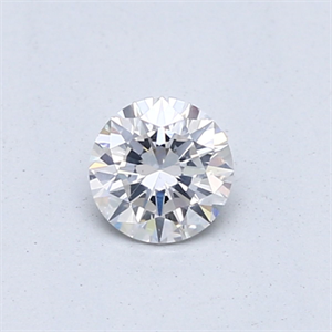 Picture of Natural Diamond 0.40 Carats, Round with Excellent Cut, E Color, I1 Clarity and Certified by GIA