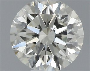 Picture of Natural Diamond 0.40 Carats, Round with Excellent Cut, J Color, VS1 Clarity and Certified by IGI