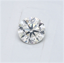 Natural Diamond 0.40 Carats, Round with Very Good Cut, I Color, I1 Clarity and Certified by GIA