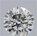 Natural Diamond 0.53 Carats, Round with Excellent Cut, H Color, SI1 Clarity and Certified by IGI