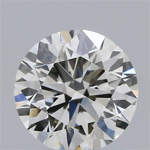 Picture of Natural Diamond 0.53 Carats, Round with Excellent Cut, H Color, SI1 Clarity and Certified by IGI