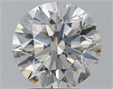 Natural Diamond 2.50 Carats, Round with Excellent Cut, I Color, SI1 Clarity and Certified by GIA