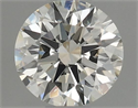 Natural Diamond 0.40 Carats, Round with Excellent Cut, J Color, SI1 Clarity and Certified by GIA