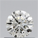 Natural Diamond 0.55 Carats, Round with Excellent Cut, I Color, VS2 Clarity and Certified by IGI