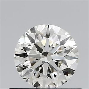 Picture of Natural Diamond 0.55 Carats, Round with Excellent Cut, I Color, VS2 Clarity and Certified by IGI