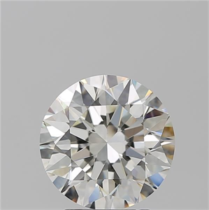 Picture of Natural Diamond 3.02 Carats, Round with Excellent Cut, I Color, VVS2 Clarity and Certified by GIA