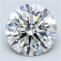 Natural Diamond 4.52 Carats, Round with Excellent Cut, J Color, VS2 Clarity and Certified by GIA