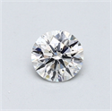 Natural Diamond 0.50 Carats, Round with Excellent Cut, F Color, SI2 Clarity and Certified by GIA