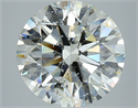 Natural Diamond 5.01 Carats, Round with Excellent Cut, J Color, SI2 Clarity and Certified by IGI