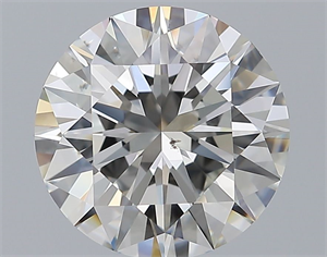 Picture of Natural Diamond 3.00 Carats, Round with Excellent Cut, I Color, VS2 Clarity and Certified by GIA