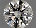 Natural Diamond 0.41 Carats, Round with Excellent Cut, H Color, VVS2 Clarity and Certified by IGI