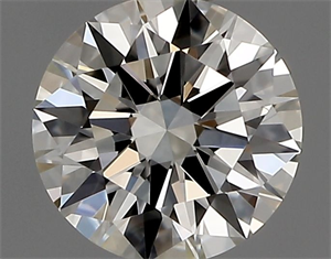 Picture of Natural Diamond 0.41 Carats, Round with Excellent Cut, H Color, VVS2 Clarity and Certified by IGI