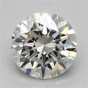 Picture of Natural Diamond 0.40 Carats, Round with Excellent Cut, I Color, VS2 Clarity and Certified by GIA