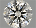 Natural Diamond 0.62 Carats, Round with Excellent Cut, I Color, VS2 Clarity and Certified by IGI