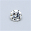 Natural Diamond 0.41 Carats, Round with Very Good Cut, H Color, VVS1 Clarity and Certified by GIA