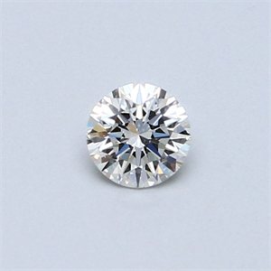 Picture of Natural Diamond 0.41 Carats, Round with Very Good Cut, H Color, VVS1 Clarity and Certified by GIA