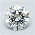 Natural Diamond 1.70 Carats, Round with Excellent Cut, H Color, SI1 Clarity and Certified by GIA