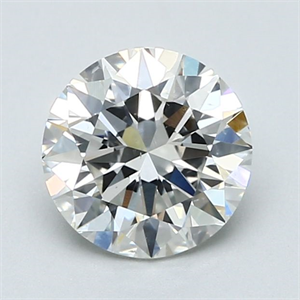 Picture of Natural Diamond 1.70 Carats, Round with Excellent Cut, H Color, SI1 Clarity and Certified by GIA