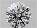 Natural Diamond 0.50 Carats, Round with Excellent Cut, K Color, VVS2 Clarity and Certified by GIA