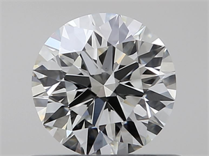 Picture of Natural Diamond 0.50 Carats, Round with Excellent Cut, K Color, VVS2 Clarity and Certified by GIA