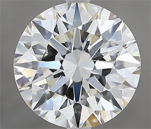 Picture of Natural Diamond 2.20 Carats, Round with Excellent Cut, I Color, IF Clarity and Certified by GIA