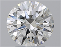 Natural Diamond 2.24 Carats, Round with Excellent Cut, H Color, SI1 Clarity and Certified by GIA