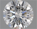 Natural Diamond 0.41 Carats, Round with Excellent Cut, F Color, SI1 Clarity and Certified by GIA