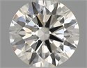 Natural Diamond 0.43 Carats, Round with Excellent Cut, I Color, VS2 Clarity and Certified by IGI