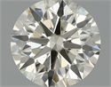 Natural Diamond 0.62 Carats, Round with Excellent Cut, K Color, SI1 Clarity and Certified by IGI