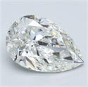 Natural Diamond 3.01 Carats, Pear with  Cut, H Color, VS1 Clarity and Certified by GIA