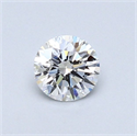 Natural Diamond 0.40 Carats, Round with Excellent Cut, D Color, SI1 Clarity and Certified by GIA