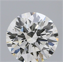 Natural Diamond 0.45 Carats, Round with Excellent Cut, J Color, VVS2 Clarity and Certified by GIA