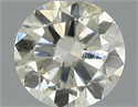 Natural Diamond 0.40 Carats, Round with Good Cut, K Color, SI2 Clarity and Certified by IGI