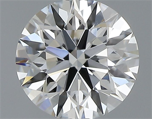 Picture of Natural Diamond 0.42 Carats, Round with Excellent Cut, F Color, VS2 Clarity and Certified by GIA