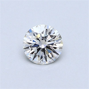 Picture of Natural Diamond 0.41 Carats, Round with Very Good Cut, H Color, VS2 Clarity and Certified by GIA