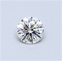 Natural Diamond 0.41 Carats, Round with Very Good Cut, F Color, VS2 Clarity and Certified by GIA