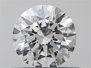 Picture of Natural Diamond 0.42 Carats, Round with Excellent Cut, H Color, VVS2 Clarity and Certified by GIA