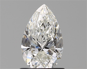 Picture of Natural Diamond 1.01 Carats, Pear with  Cut, H Color, VVS1 Clarity and Certified by GIA